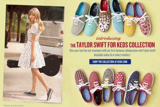 Taylor Swift amplia sua linha de tênis para a Keds