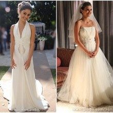 O vestido de noiva de Amora e Charlene