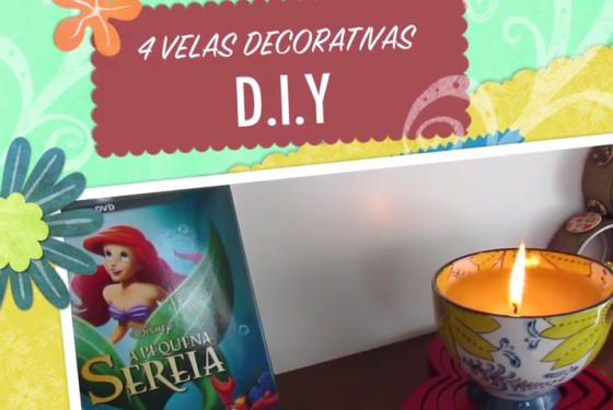 DIY – 4 velas decorativas e aromáticas